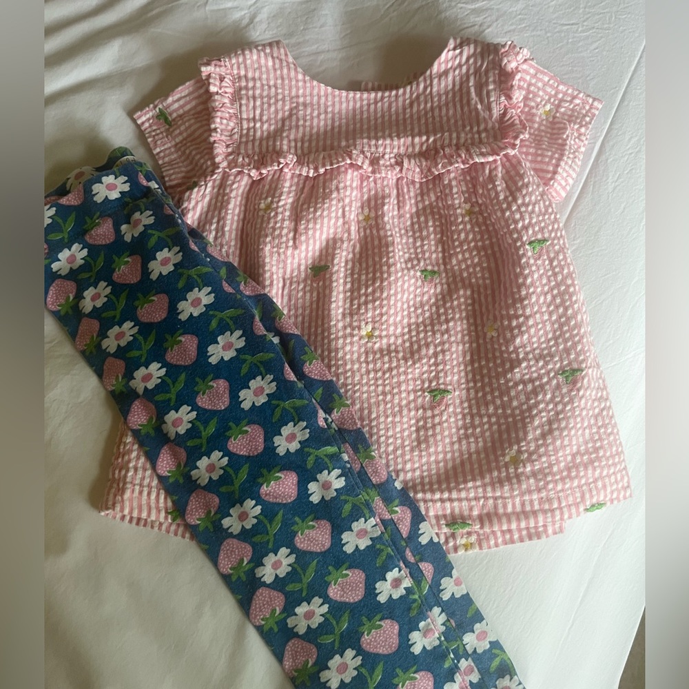 Embroidered boden set! 2/3y EUC
